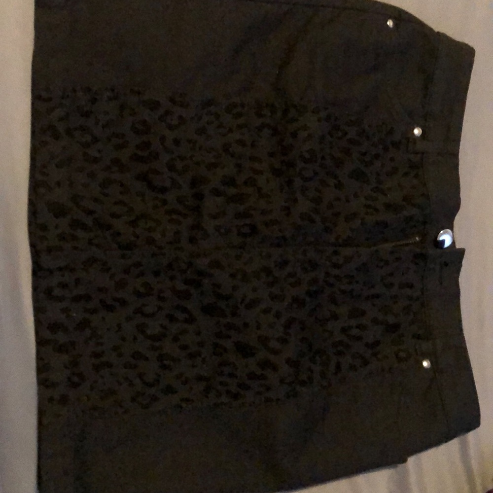 Cheetah print skirt